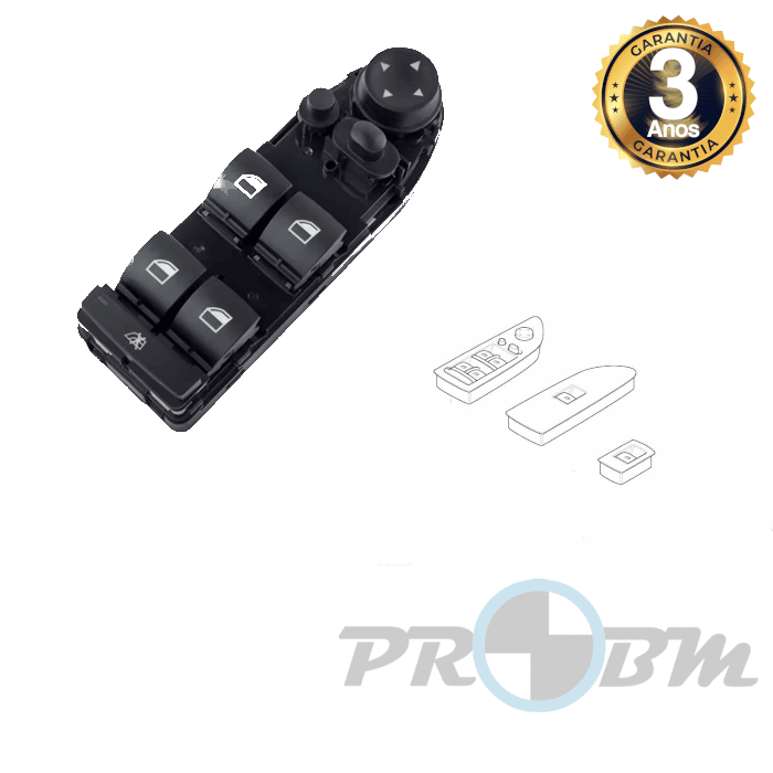 Interruptor Vidro Condutor c/Rebatimento automático BMW E87