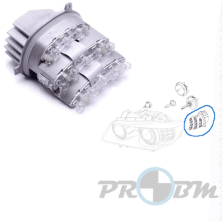 Modulo LED Pisca Esquerdo E90/E91 LCI