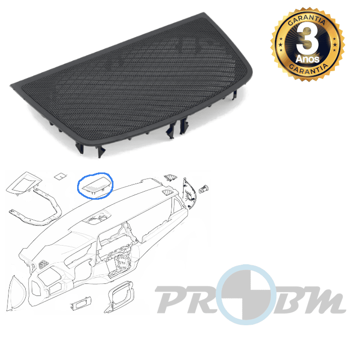 Tampa Coluna Som Tablier BMW E70,E71,E72